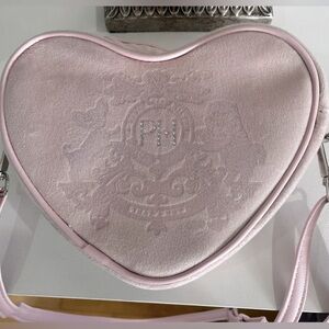 💕Paris Hilton Heart-Shaped Pink Handbag